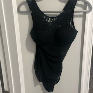 Charolette Russe Black Laced body suit